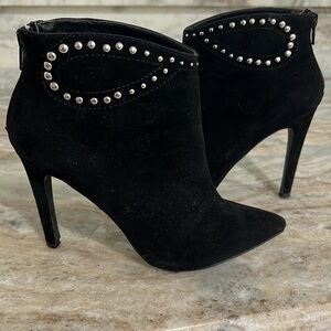 Suede High Heel Booties